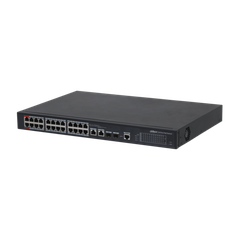 Switch PoE DAHUA DH-PFS4226-24ET-360 (24 PoE, 2 uplink Gigabit hoặc 2 SFP, 360W)