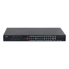 Switch PoE DAHUA DH-PFS4226-24GT-230 (24 PoE Gigabit, 2 uplink Gigabit hoặc 2 SFP, 230W)