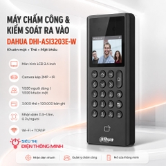 Máy chấm công và kiểm soát ra vào DAHUA DHI-ASI3203E-W (Khuôn mặt, thẻ)