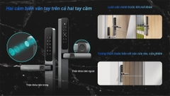 Khóa cửa điện tử EZVIZ DL06 Pro (APP, Vân tay 2 mặt, mật mã, thẻ từ, chìa cơ)