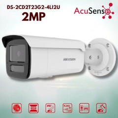 Camera Hikvision IP DS-2CD2T23G2-4LI2U (Thân lớn 2MP, ánh sáng kép, mic kép)