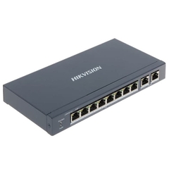 Switch PoE Hikvision DS-3E0310P-E/M (8 PoE, 2 uplink Gigabit, 60W)