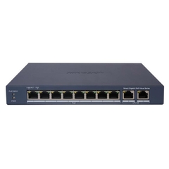 Switch PoE Hikvision DS-3E1510P-EI (8 PoE Gigabit, 2 uplink Gigabit, 110W)