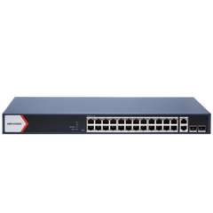 Switch PoE Hikvision DS-3E1528P-EI/M (24 PoE Gigabit, 2 uplink Gigabit, 2 SFP, 230W)