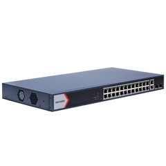 Switch PoE Hikvision DS-3E1528P-EI/M (24 PoE Gigabit, 2 uplink Gigabit, 2 SFP, 230W)