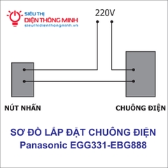 Bộ chuông điện và nút nhấn Panasonic EBG888+EGG331