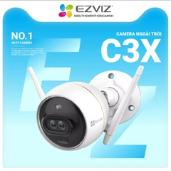 Camera EZVIZ C3X (Wifi Thân 2MP ống kính kép, đêm có màu)