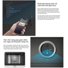 Chuông hình EZVIZ DP2C (Màn 4.3 inch, Wifi không dây, Dùng PIN)