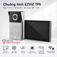 Chuông hình EZVIZ TP5 (Màn 7 inch, Camera 3k, góc rộng 158°, PoE)