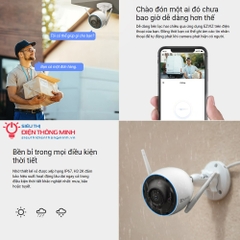 Camera EZVIZ H3 2K (Wifi Thân 3MP, đêm có màu)