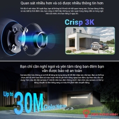 Camera EZVIZ H3 3K (Wifi Thân 5MP, đêm có màu)