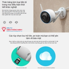 Camera EZVIZ H3 3K (Wifi Thân 5MP, đêm có màu)