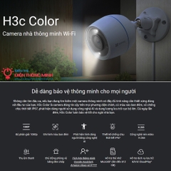 Camera EZVIZ H3c Color (Wifi Thân 2MP, đêm có màu)