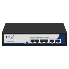 Switch PoE HRUI HR900-AF-42N (4 PoE + 2 uplink)