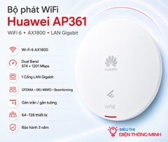 Bộ phát Wifi Huawei gắn trần, gắn tường AP361 (Wifi 6, AX1800, Lan Gigabit)
