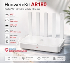 Modem Router Wifi cân bằng tải Huawei eKit AR180 (Wifi 7, 3600Mbps, WAN 2.5GE, 4 LAN GE, 100 user)