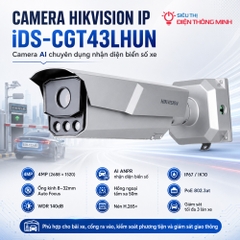 Camera Hikvision IP iDS-CGT43LHUN (AI chuyên dụng nhận diện biển số xe)