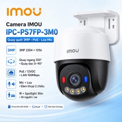 Camera IMOU IPC-PS7FP-3M0 (Quay quét 3MP, PoE, Loa Mic)