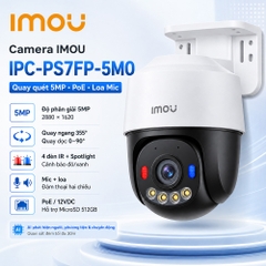 Camera IMOU IPC-PS7FP-5M0 (Quay quét 5MP, PoE, Loa Mic)