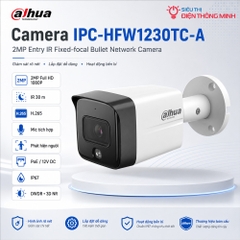 Camera IP DAHUA DH-IPC-HFW1230TC-A (Thân sắt 2MP, liền mic)