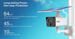 Camera 4G DAHUA DH-IPC-HFW2441DG-4G-SP-B (Cắm Sim 4G, tích hợp Pin và Solar)