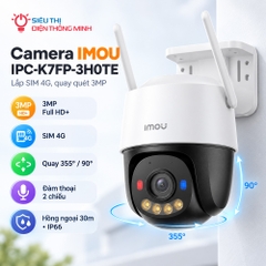 Camera IMOU IPC-K7FP-3H0TE (Lắp SIM 4G, quay quét 3MP)