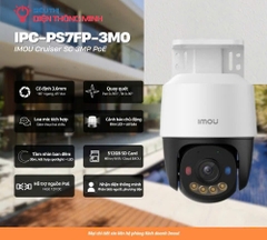 Camera IMOU IPC-PS7FP-3M0 (Quay quét 3MP, PoE, Loa Mic)