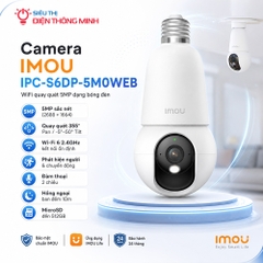Camera IMOU IPC-S6DP-5M0WEB (Wifi quay quét 5MP dạng bóng đèn)