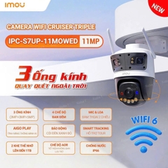 Camera IMOU IPC-S7UP-11M0WED Cruiser Triple (Wifi quay quét 3 mắt 11MP)