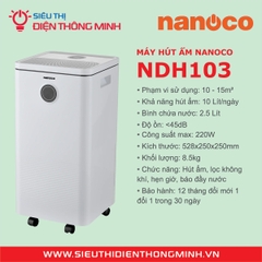 Máy hút ẩm Nanoco NDH103 (10L/ngày)