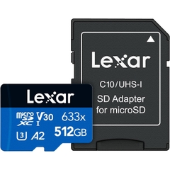 Thẻ nhớ MicroSD LEXAR 512GB LSDMI512BB633A chính Hãng