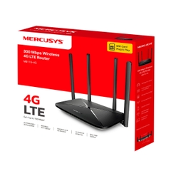 Bộ phát Wifi Mercusys 4G MB115-4G (SIM 4G LTE, 300Mbps, 4 ăn ten)