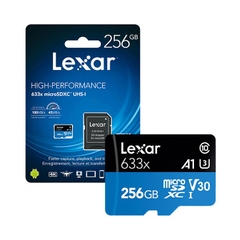 Thẻ nhớ MicroSD LEXAR 256 GB Blue Plus micro SDXC UHS-I Card 3.0 chính Hãng