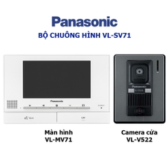 Bộ chuông hình Panasonic VL-SV71 (Màn VL-MV71 + Camera cửa VL-V522)