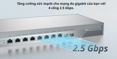 Modem Router Ruijie cân bằng tải RG-EG710XS (4 Lan GE, 4 Lan 2.5GE, 2 SFP 10GE, 700 user)