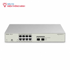 Switch PoE Ruijie RG-NBS3100-8GT2SFP-P-V2 (8 cổng PoE Gigabit, 2 SFP, 125W)