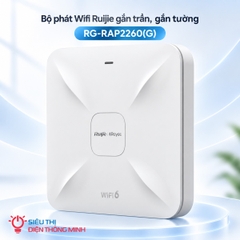Bộ phát Wifi Ruijie gắn trần, gắn tường RG-RAP2260(G) (Wifi 6, 1775Mbps, 2 Lan Gigabit)