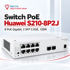 Switch PoE Huawei S210-8P2J (8 PoE Gigabit, 2 SFP 2.5GE, 128W)