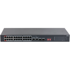Switch PoE DAHUA DH-S3226-24ET-375 (24 PoE, 2 uplink Gigabit hoặc 2 SFP, 375W)