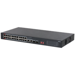 Switch PoE DAHUA DH-S3228-24GT-240 (24 PoE Gigabit, 2 uplink Gigabit, 2 SFP, 240W)