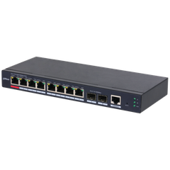 Switch PoE DAHUA DH-S4210-8GT-110 (8 PoE Gigabit, 2 SFP, 110W)