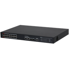 Switch PoE DAHUA DH-S4220-16GT-190 (16 PoE Gigabit, 2 uplink Gigabit, 2 SFP, 190W)