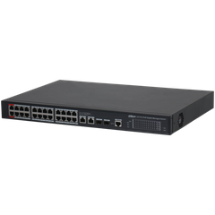 Switch PoE Dahua DH-S4228-24GT-360 (24 PoE Gigabit, 2 uplink Gigabit, 2 SFP, 360W)