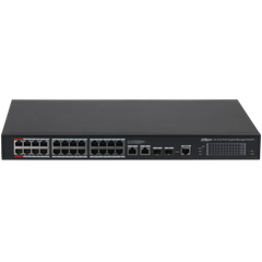 Switch PoE Dahua DH-S4228-24GT-360 (24 PoE Gigabit, 2 uplink Gigabit, 2 SFP, 360W)