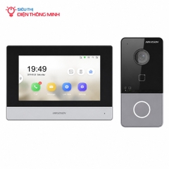 Bộ chuông hình IP Hikvision Màn DS-KH6320-WTE1 + Nút DS-KV6113-WPE1