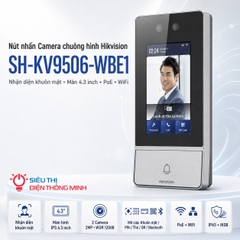 Nút nhấn Camera chuông hình Hikvision SH-KV9506-WBE1 (Nhận diện khuôn mặt, màn 4.3 inch, PoE, Wifi)