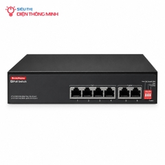 Switch PoE 4 cổng Sinic SN-5104P-FGE(V1) (4 PoE Gigabit, 2 Uplink, 65W)