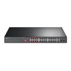 Switch PoE TP-LINK TL-SL1226P (24 PoE, 2 uplink Gigabit, 2 SFP, 250W)