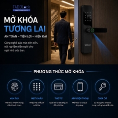 Khóa cửa điện tử TADOLock TDL68 (Vân tay, Thẻ từ, Mật mã, Khóa cơ, APP)