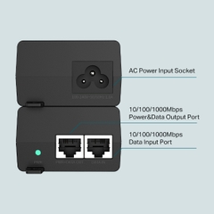 Nguồn PoE+ Injector OMADA TP-LINK TL-POE160S (Gigabit, 30W)